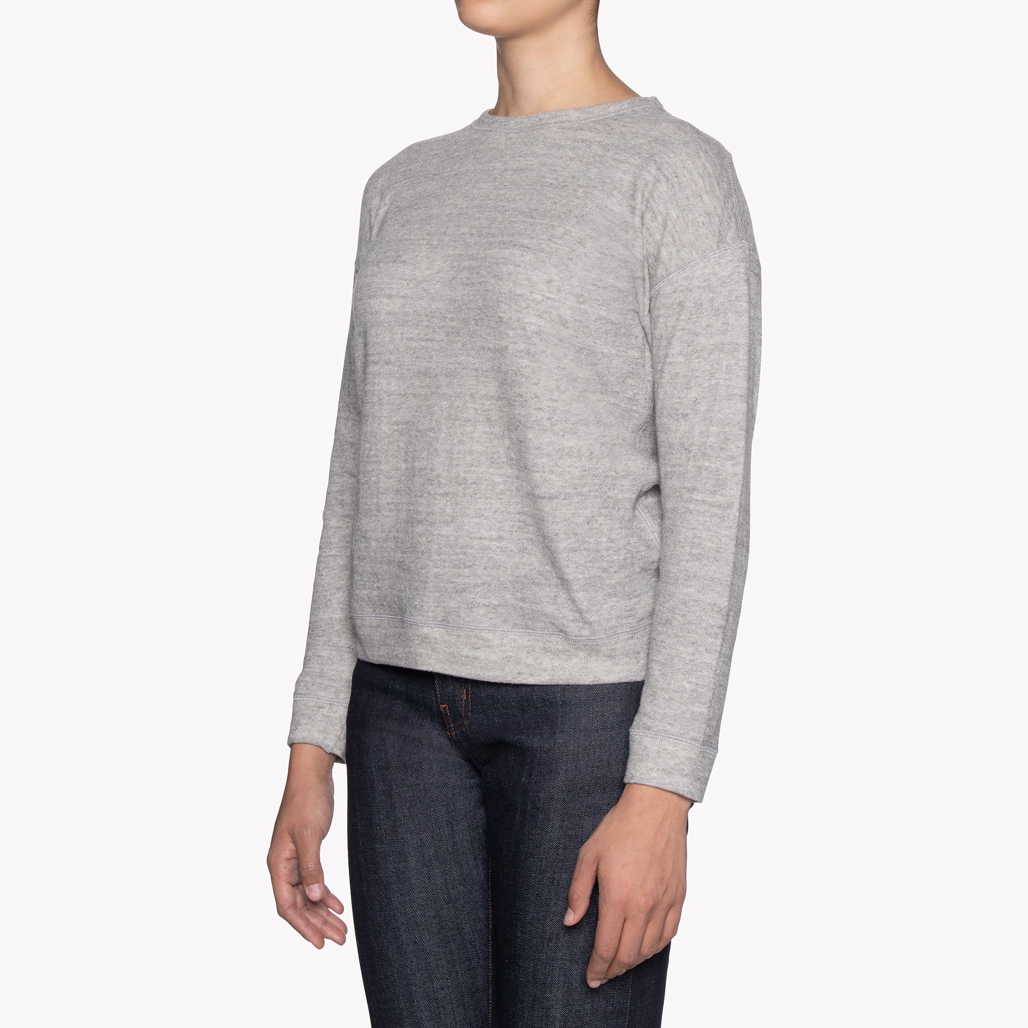 Women's - Weekend Crew - Vintage Doubleface - Grey - Image 3