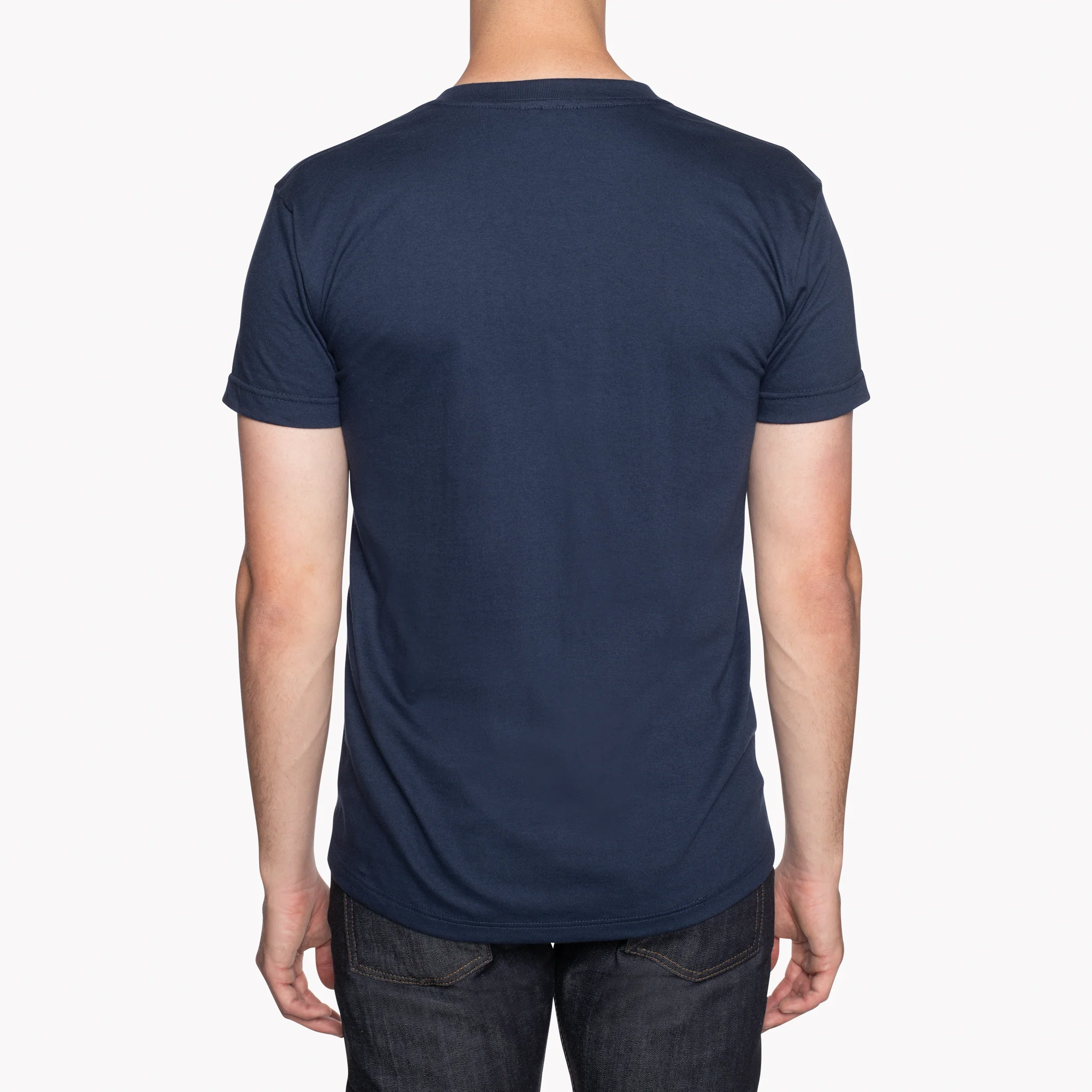 Pocket Tee - Navy - Botanical Print - Navy - Image 4