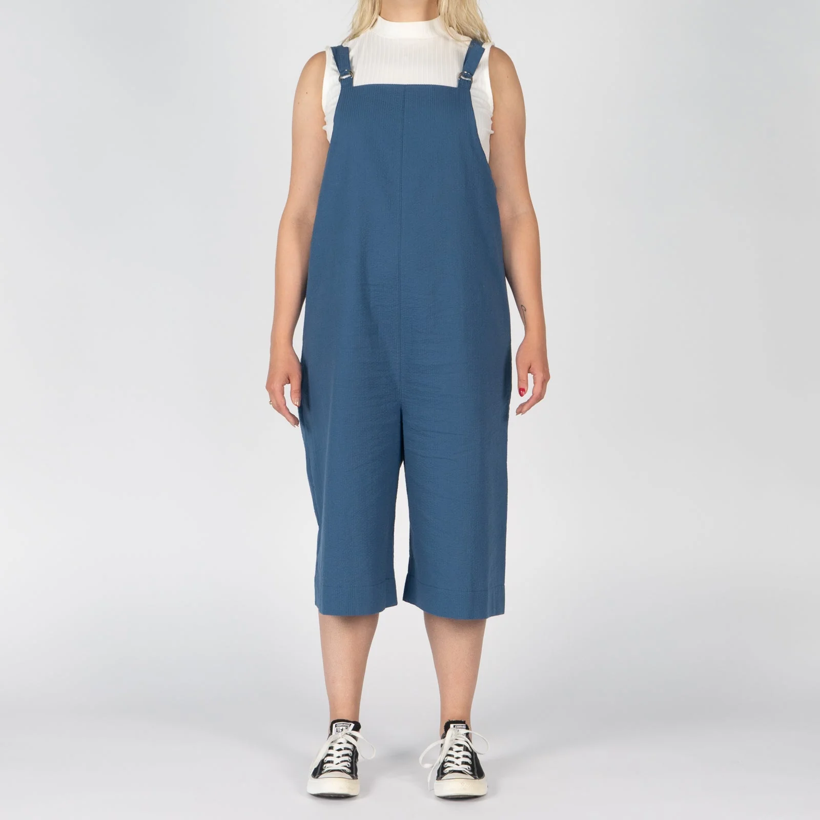 Romper - Seersucker 40s - Blue - Image 3