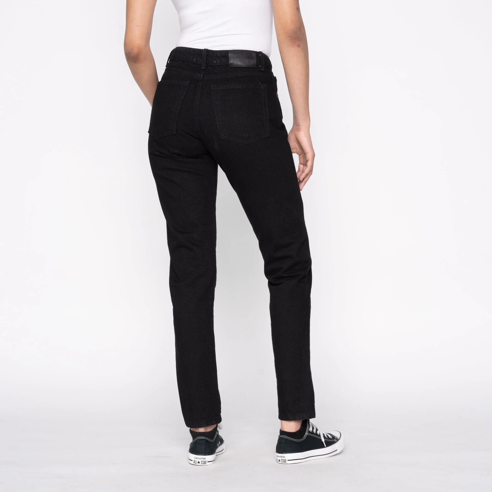 Women's - Max - Solid Black Selvedge - Image 3