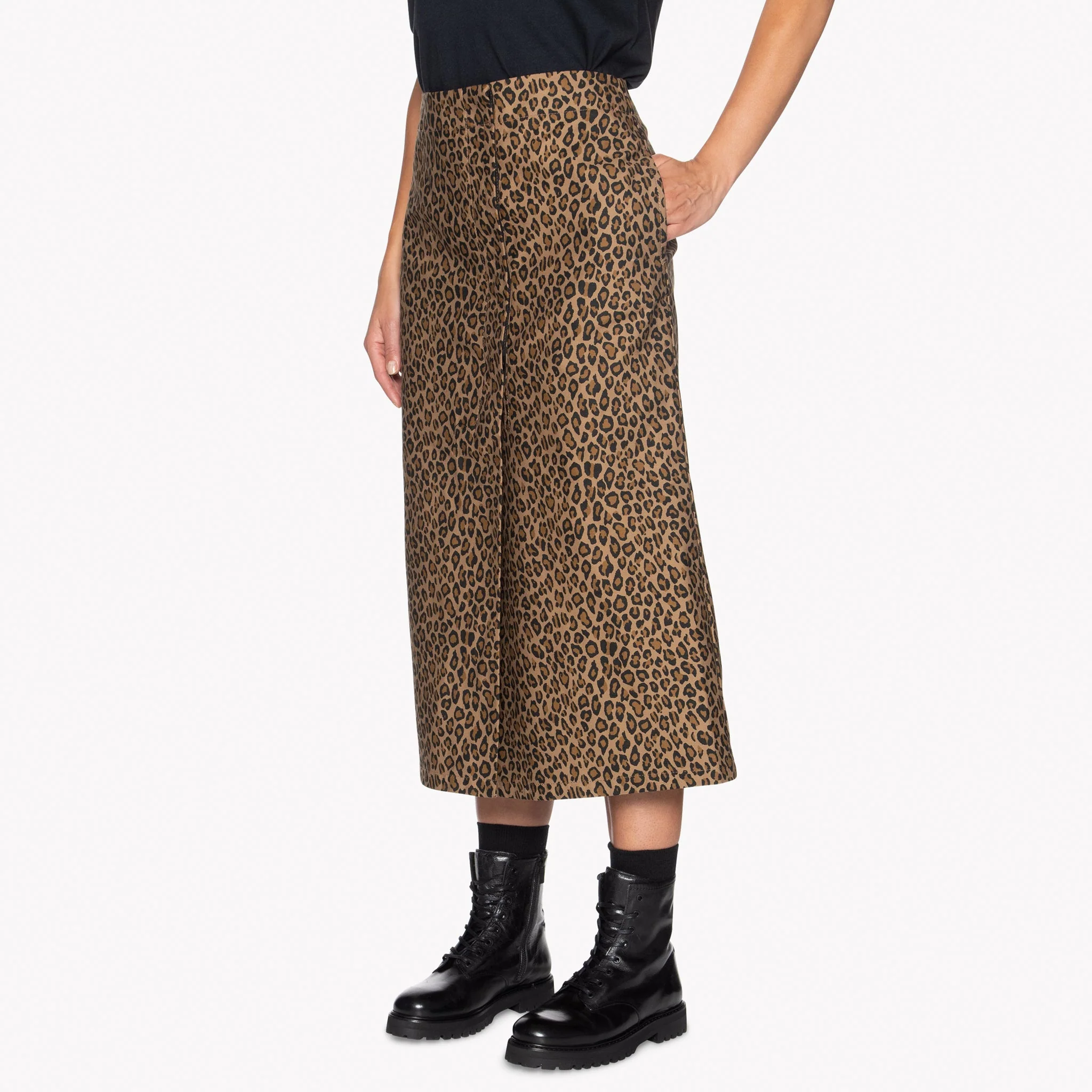 Wrap Skirt - Leopard Print - Image 4
