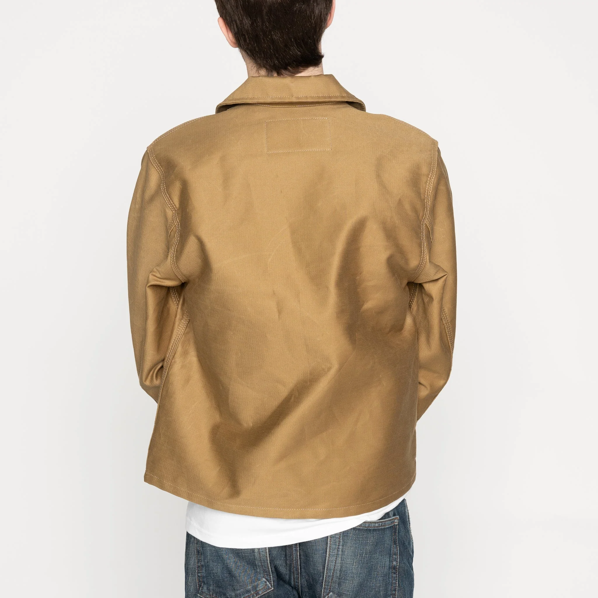 Zip Jacket - Brushed Jungle Cloth - Tan - Image 3